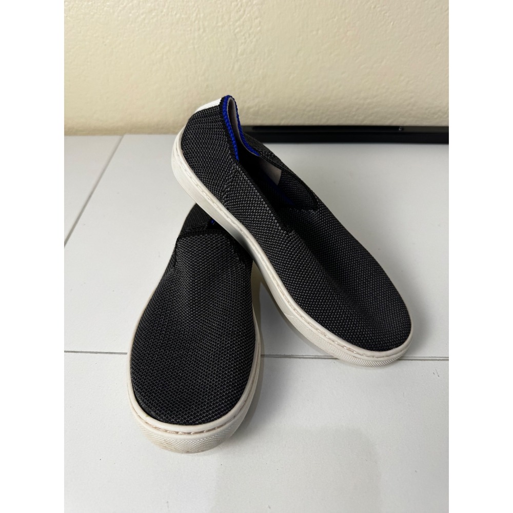 Rothys The Sneaker Kids Size 1 Gray Slip On Shoes Washable Casual Preppy School